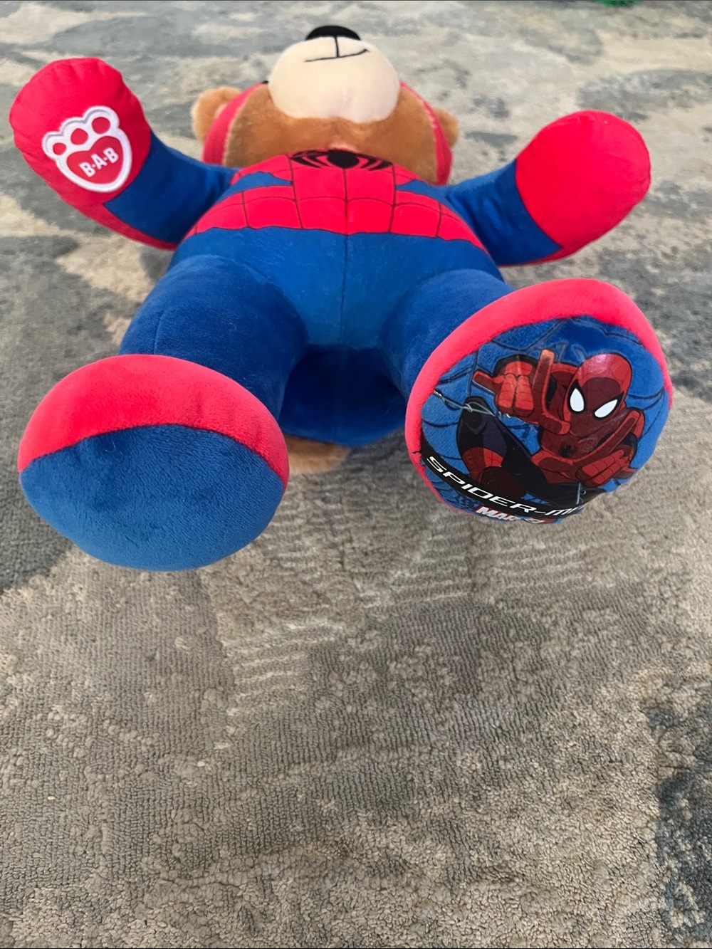 Build-A-Bear Spider Hero Teddy in Red and Blue - Picture 2 of 6